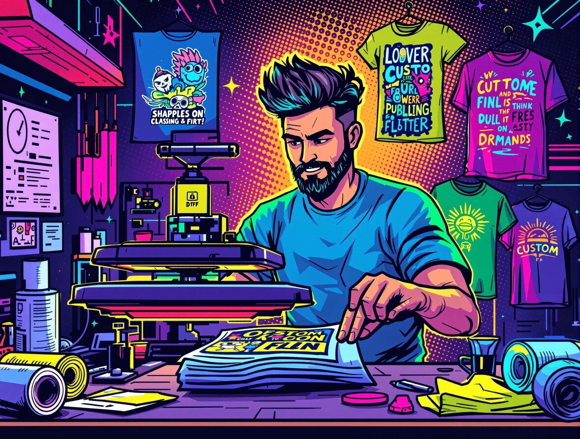 Image of DTF Transfers for Small Businesses: How to Launch Your Own Custom Apparel Brand - Smith Artist Productions