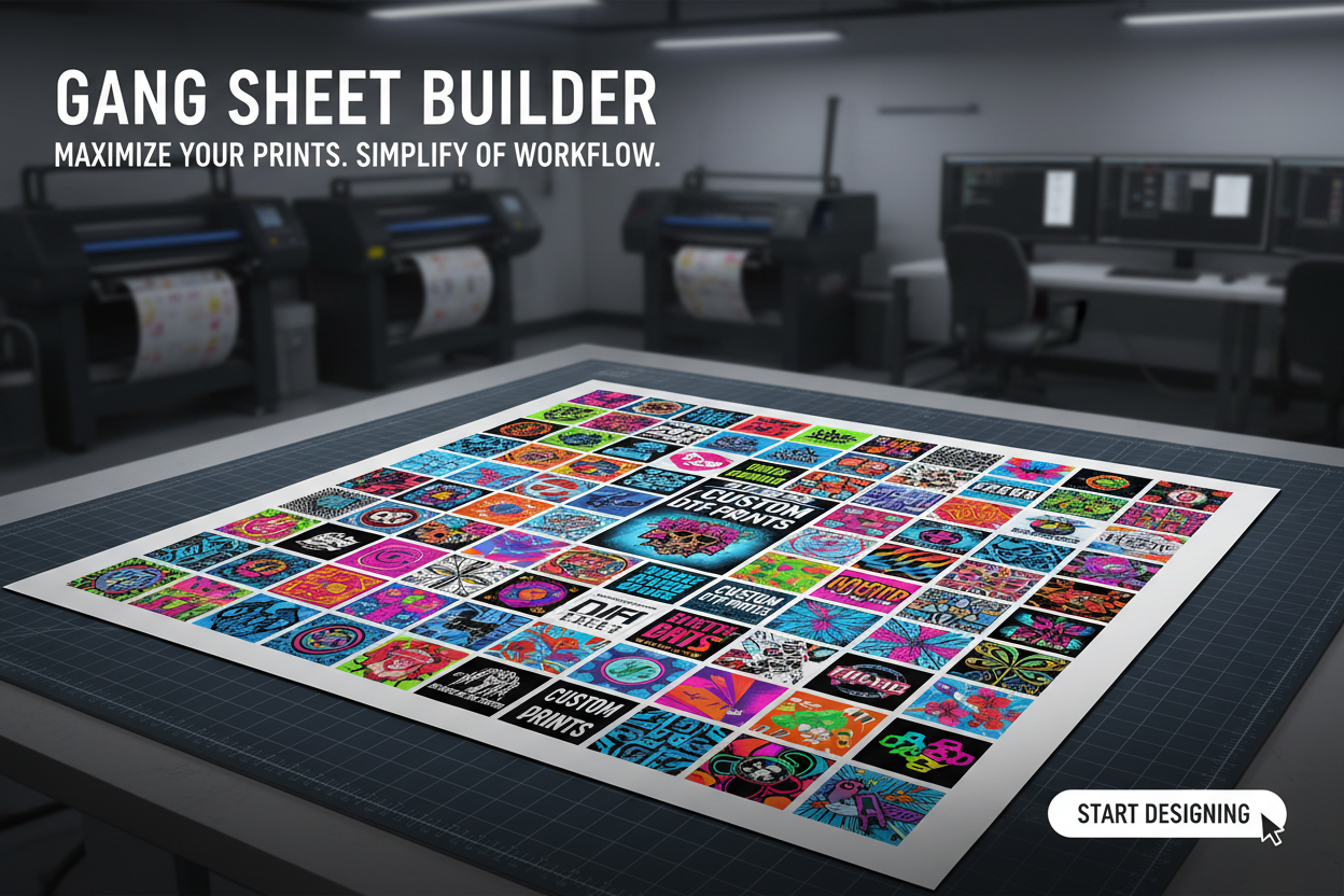 Image of Gang Sheet Design Tips: How to Maximize Every Inch of Your DTF Film