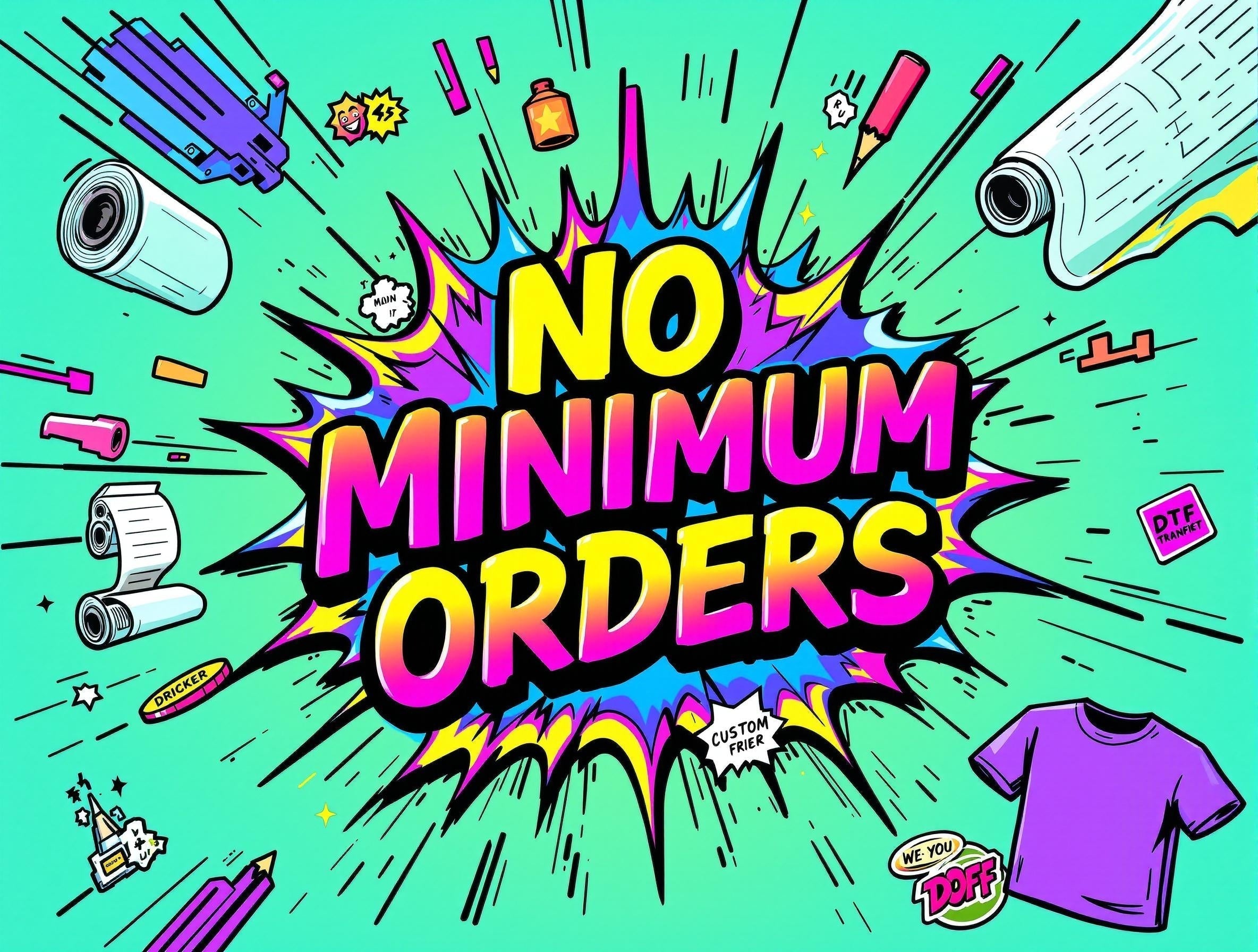 Image of The Benefits of No Minimum Orders for Custom Transfers - Smith Artist Productions